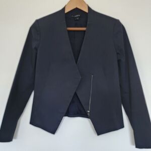 Theory Navy Blazer, Size 0, 15" shoulder